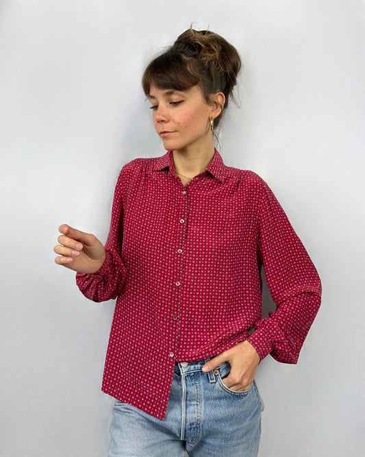 Camicia in pura seta