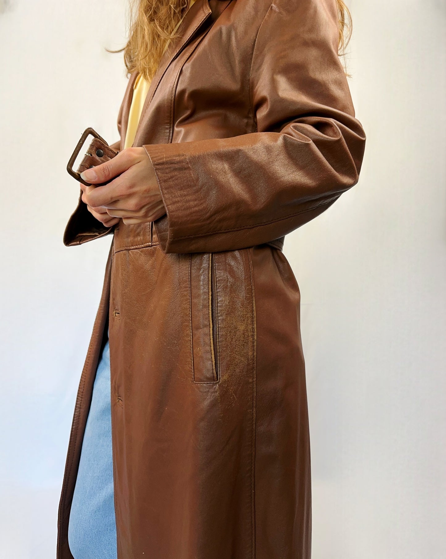 Trench raro in vera pelle
