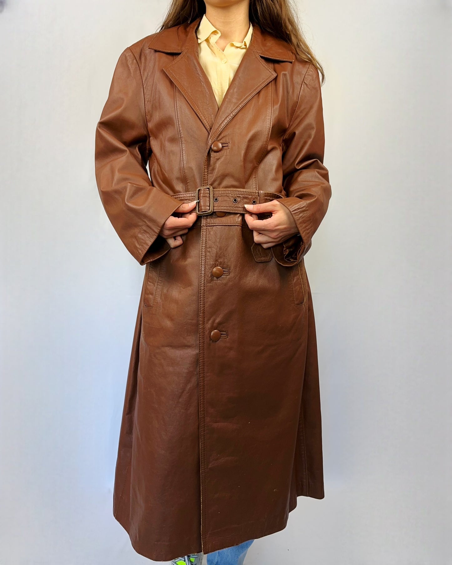 Trench raro in vera pelle