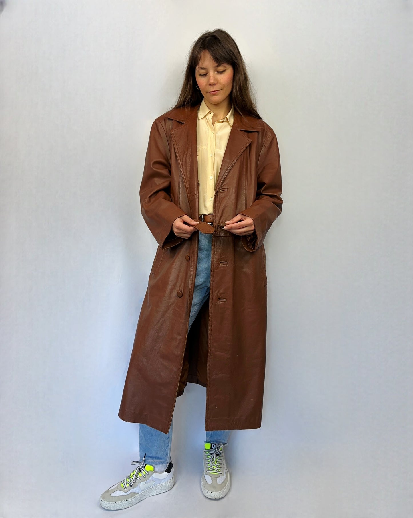 Trench raro in vera pelle