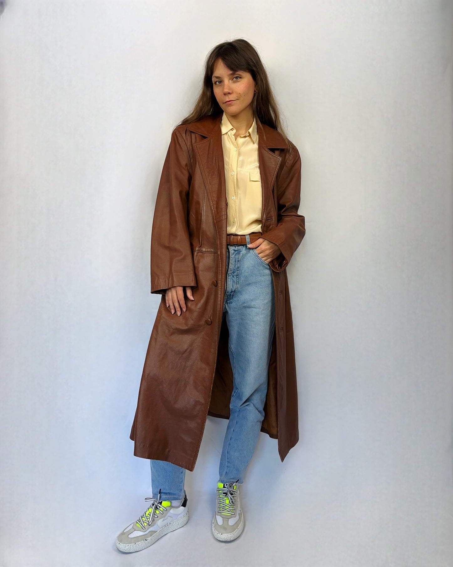Trench raro in vera pelle