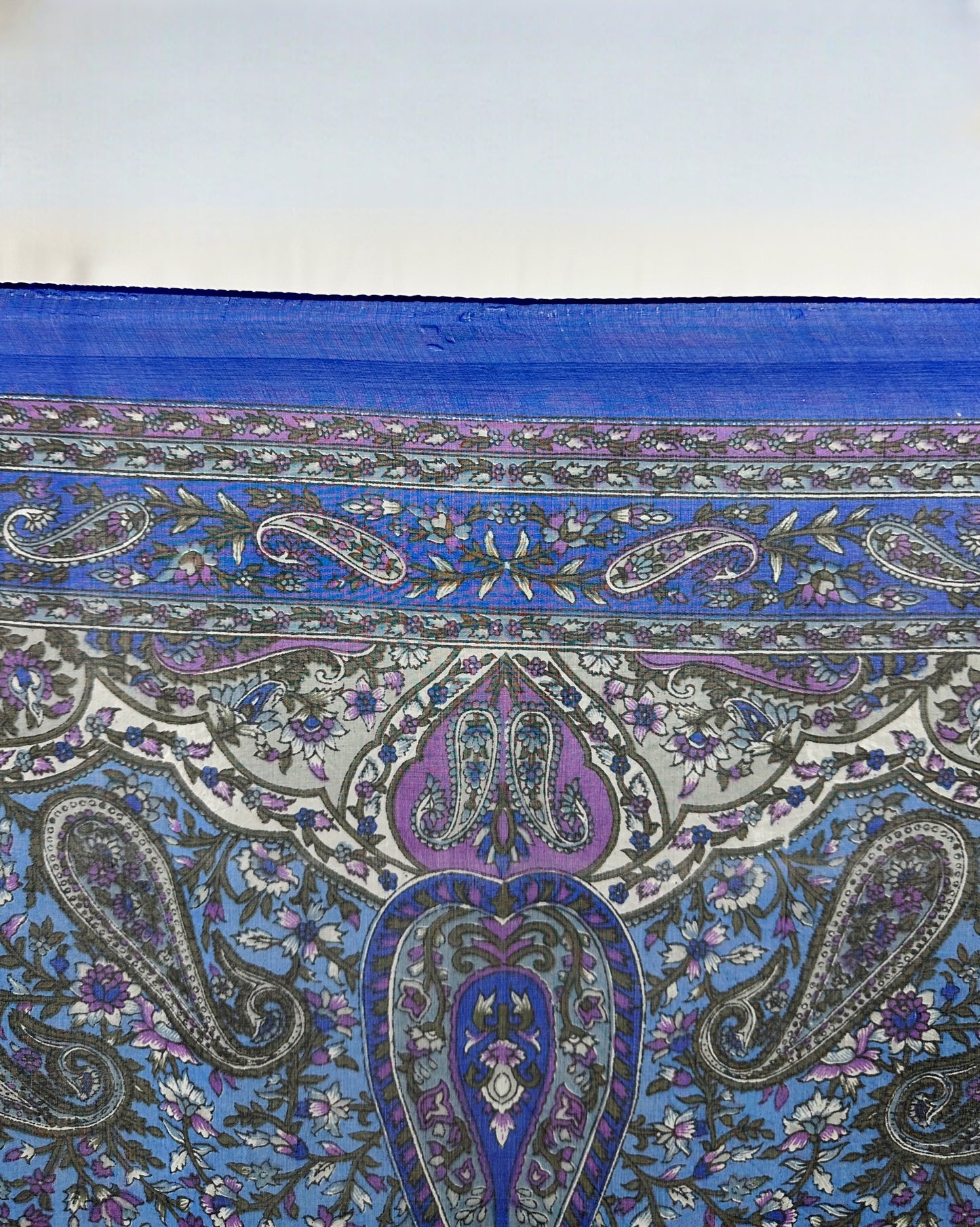 Foulard in pura seta blu