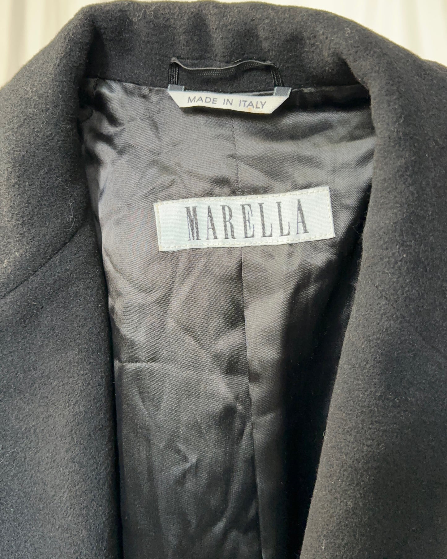 Cappotto Marella in lana e angora