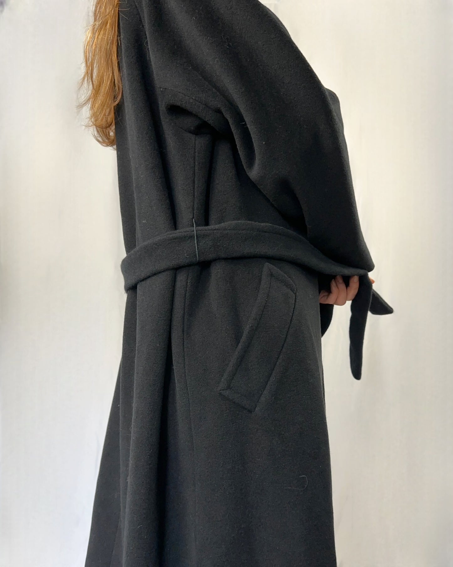 Cappotto Marella in lana e angora