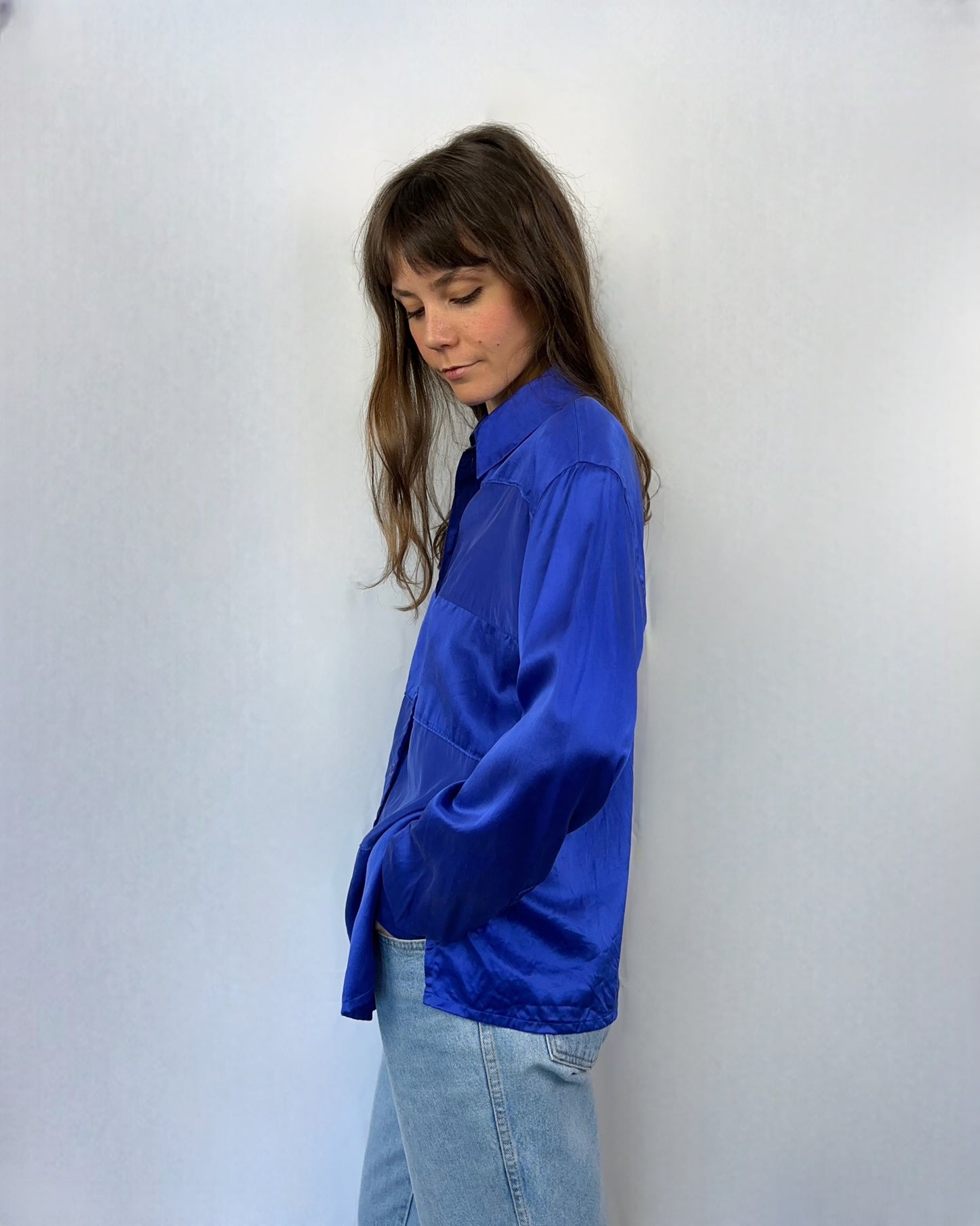 Camicia anni '80 in pura seta