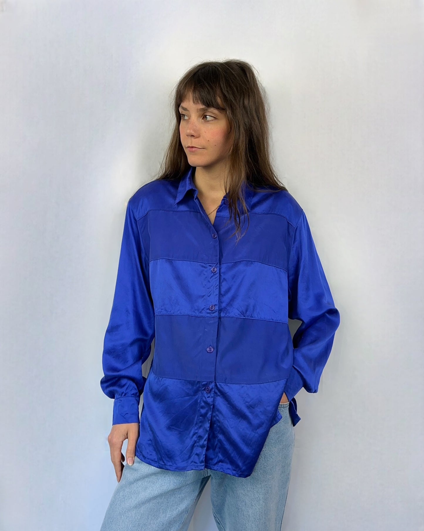 Camicia anni '80 in pura seta