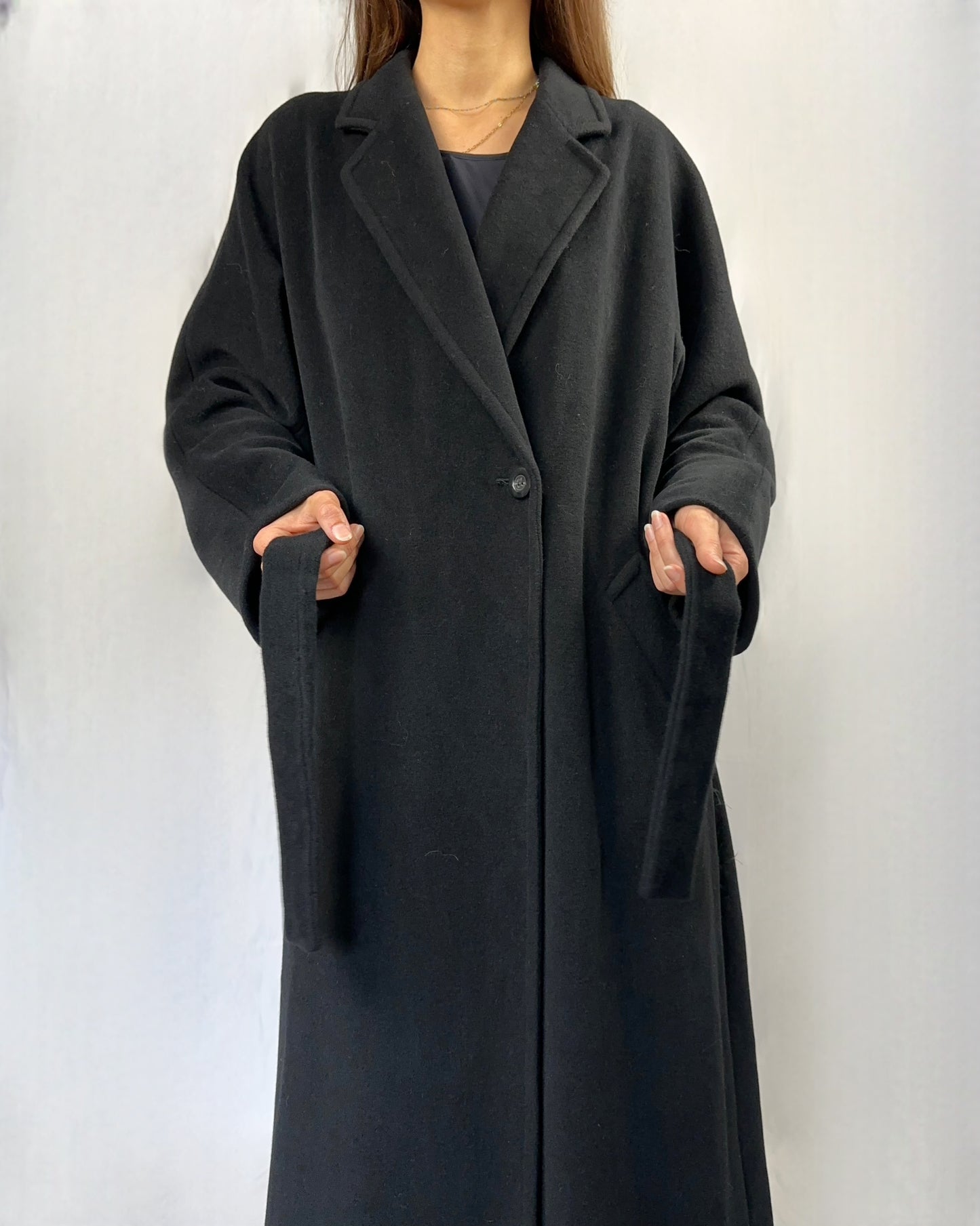 Cappotto Marella in lana e angora