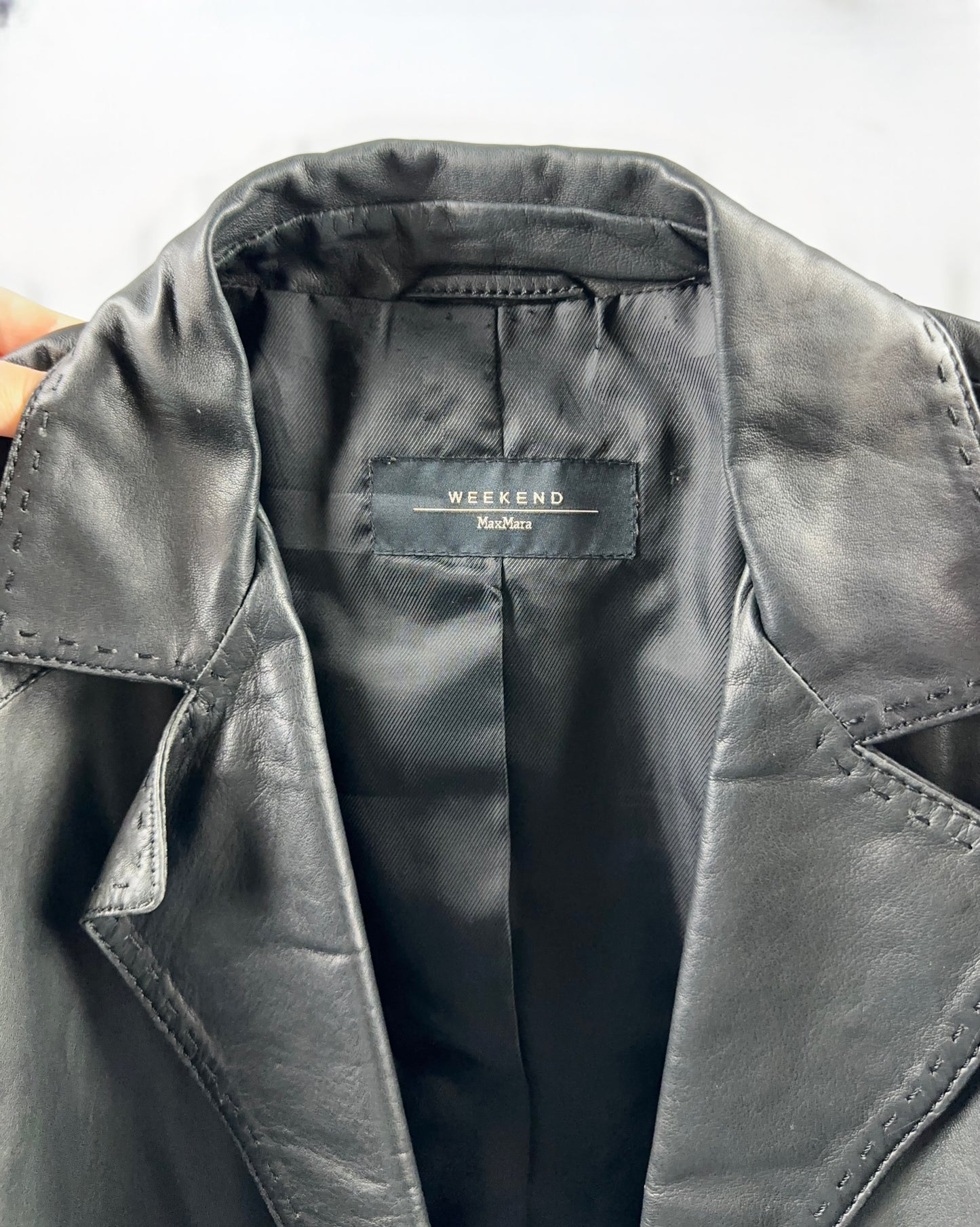 Blazer MaxMara in vera pelle