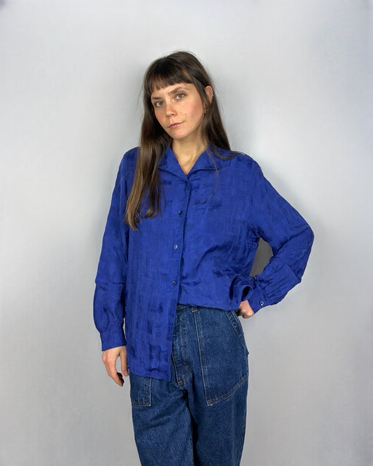 Camicia viola floreale