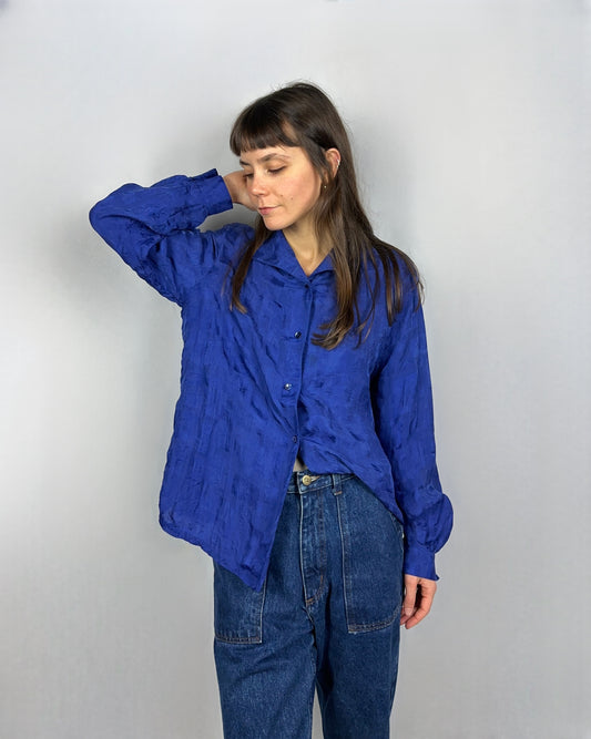 Camicia viola floreale