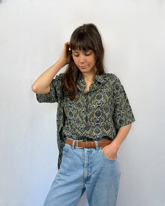 Camicia leggerissima in pura seta