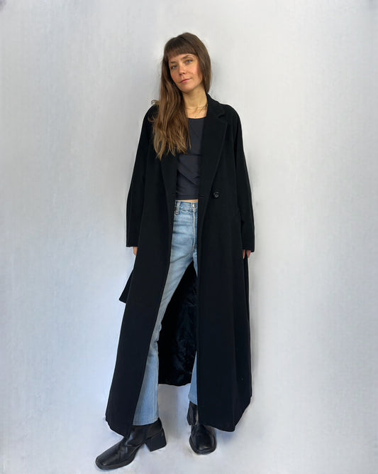 Cappotto Marella in lana e angora