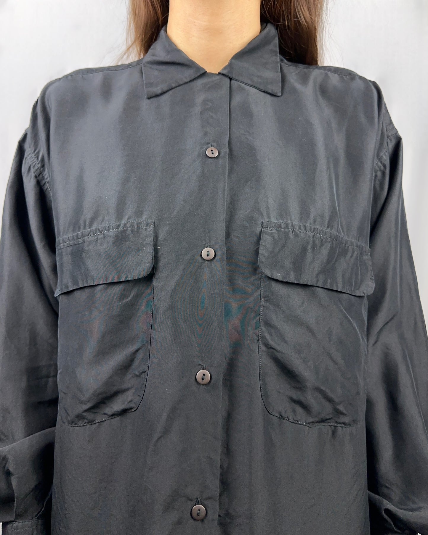 Camicia essenziale in pura seta