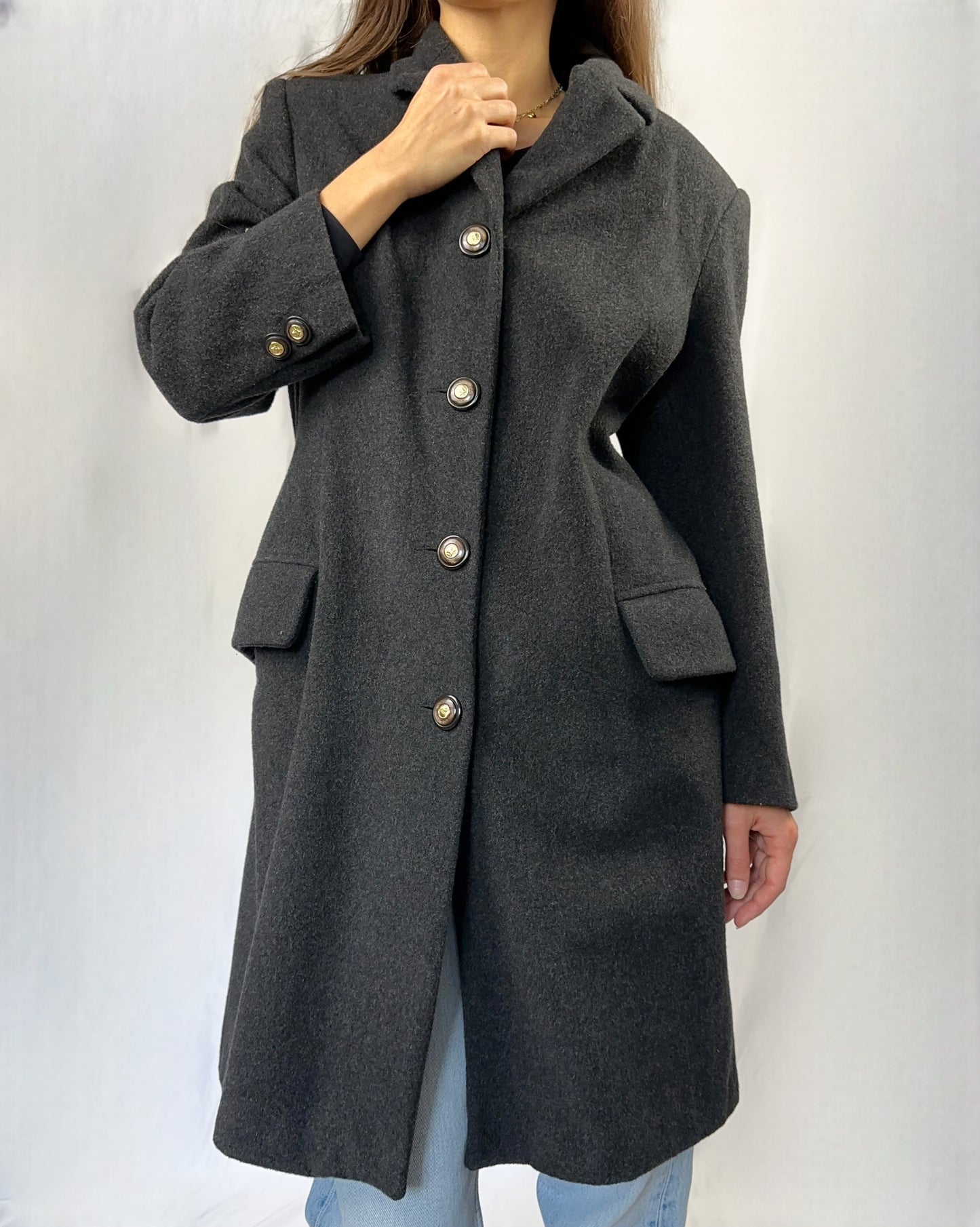 Cappotto sartoriale in lana e cashmere