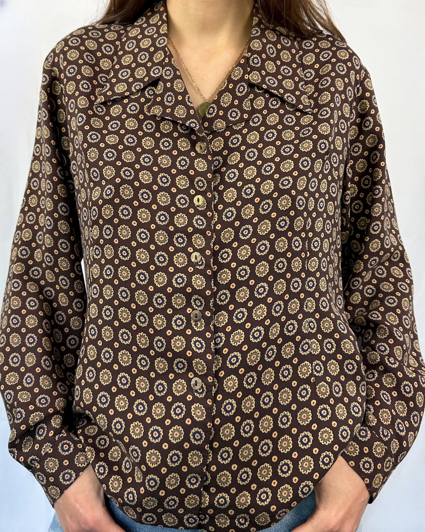 Camicia retrò in pura seta