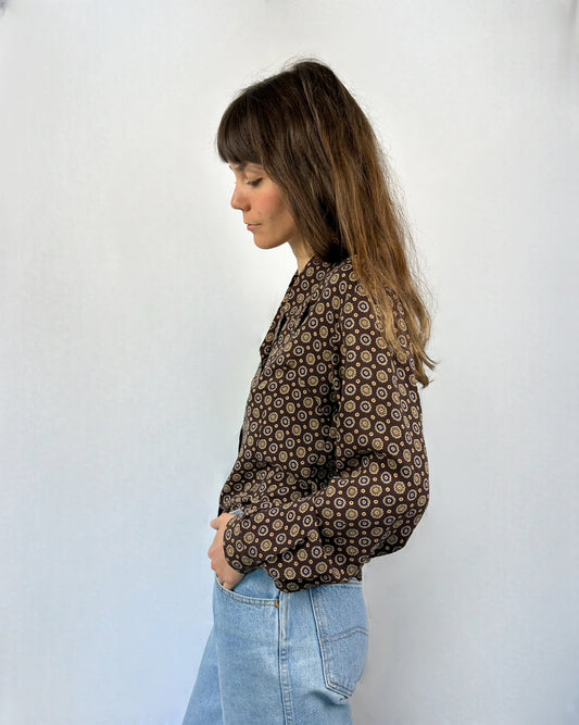 Camicia retrò in pura seta