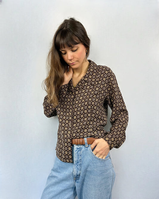 Camicia retrò in pura seta