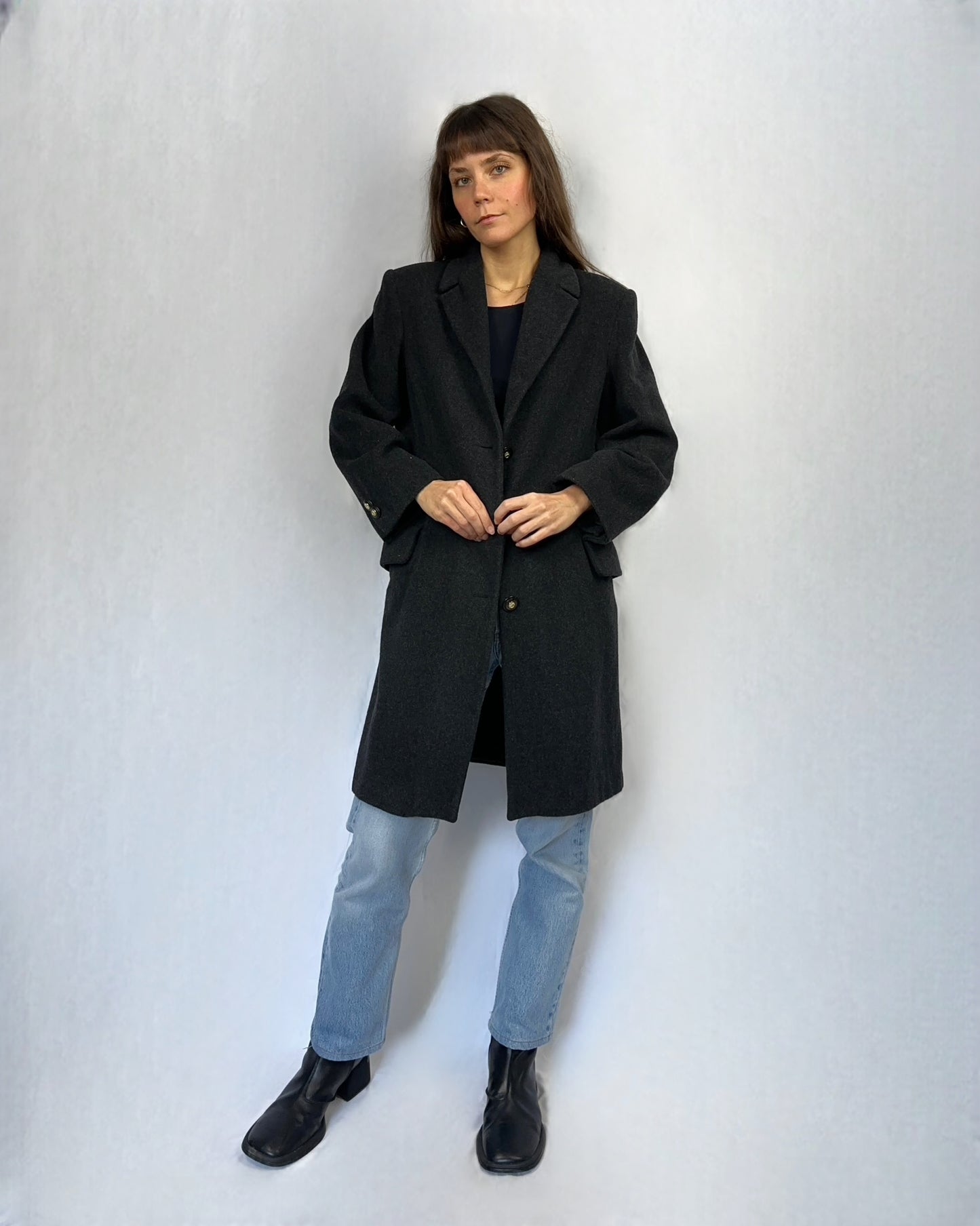 Cappotto sartoriale in lana e cashmere