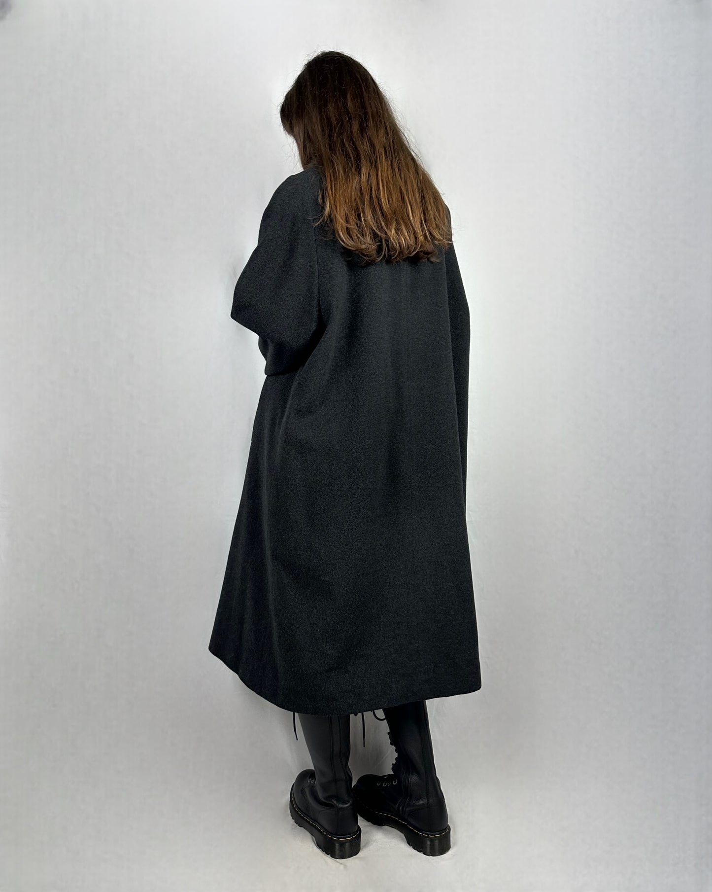 Cappotto antracite in lana