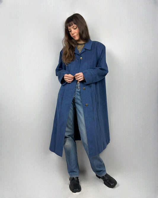 Dusty blue trench