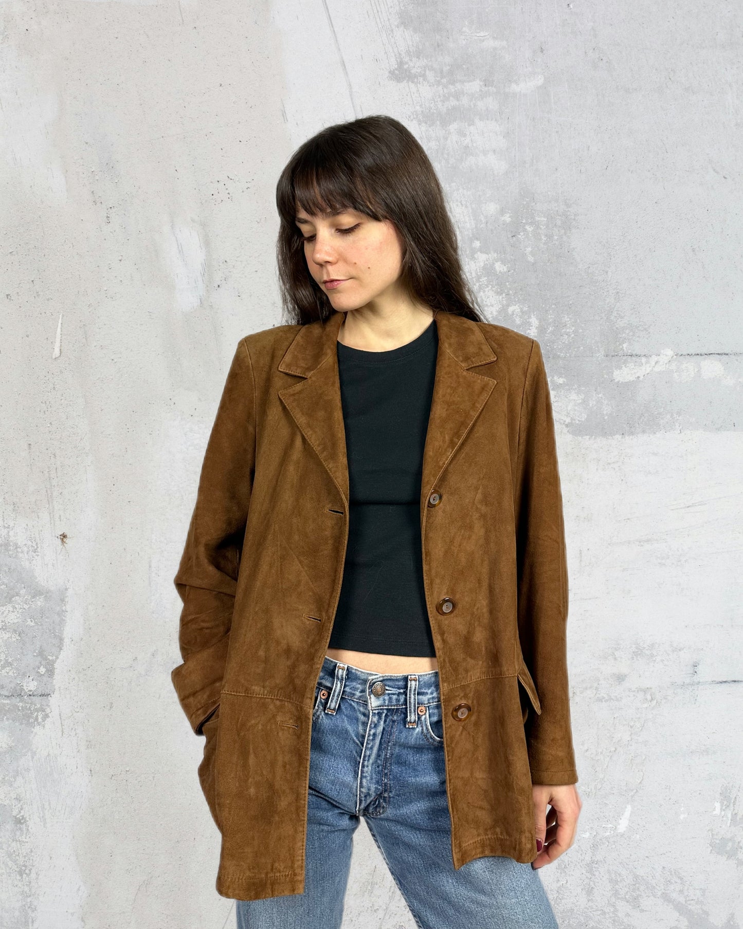 Giacca perfetta in suede
