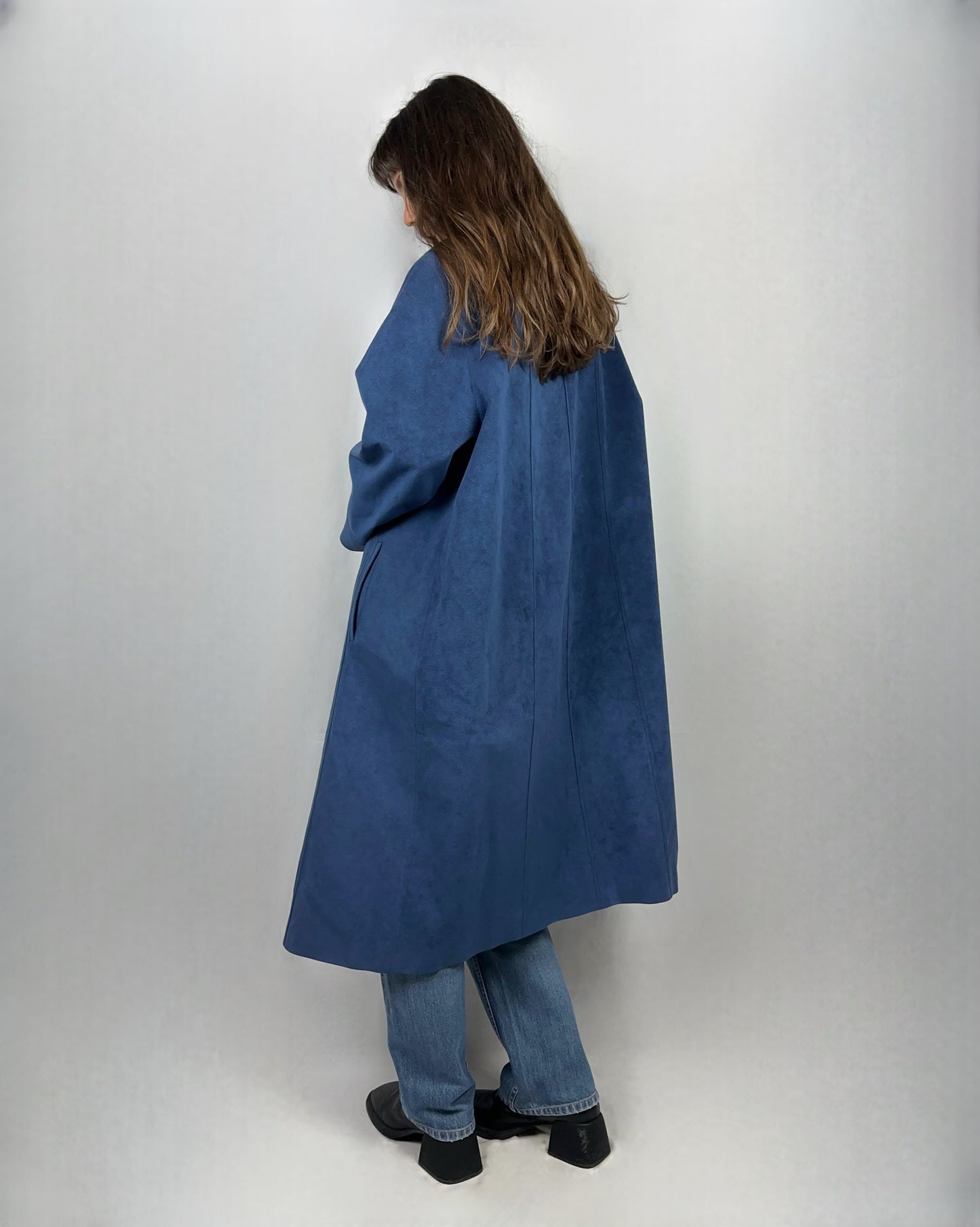 Dusty blue trench
