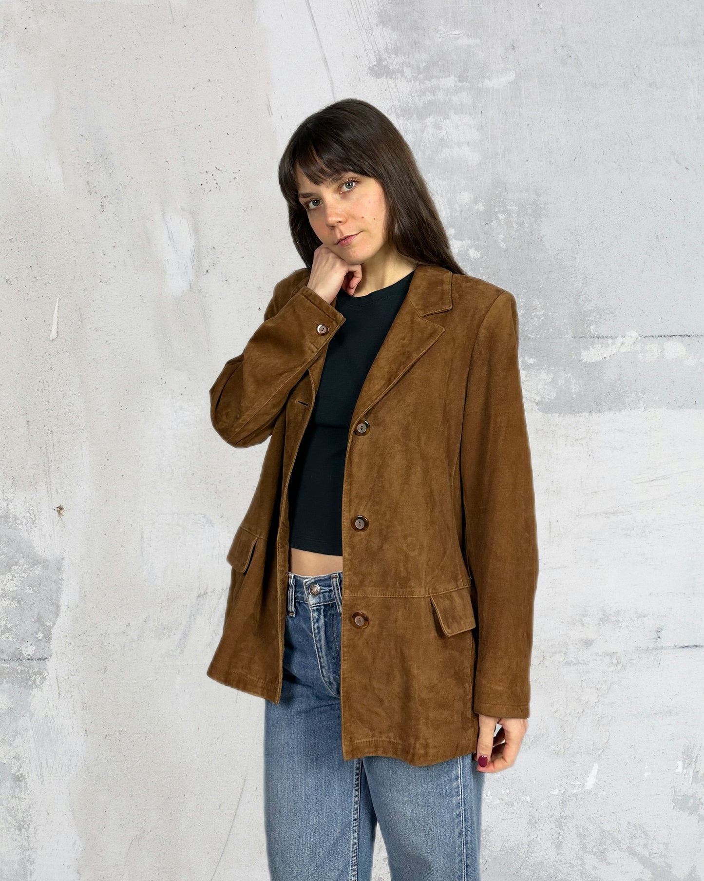 Giacca perfetta in suede