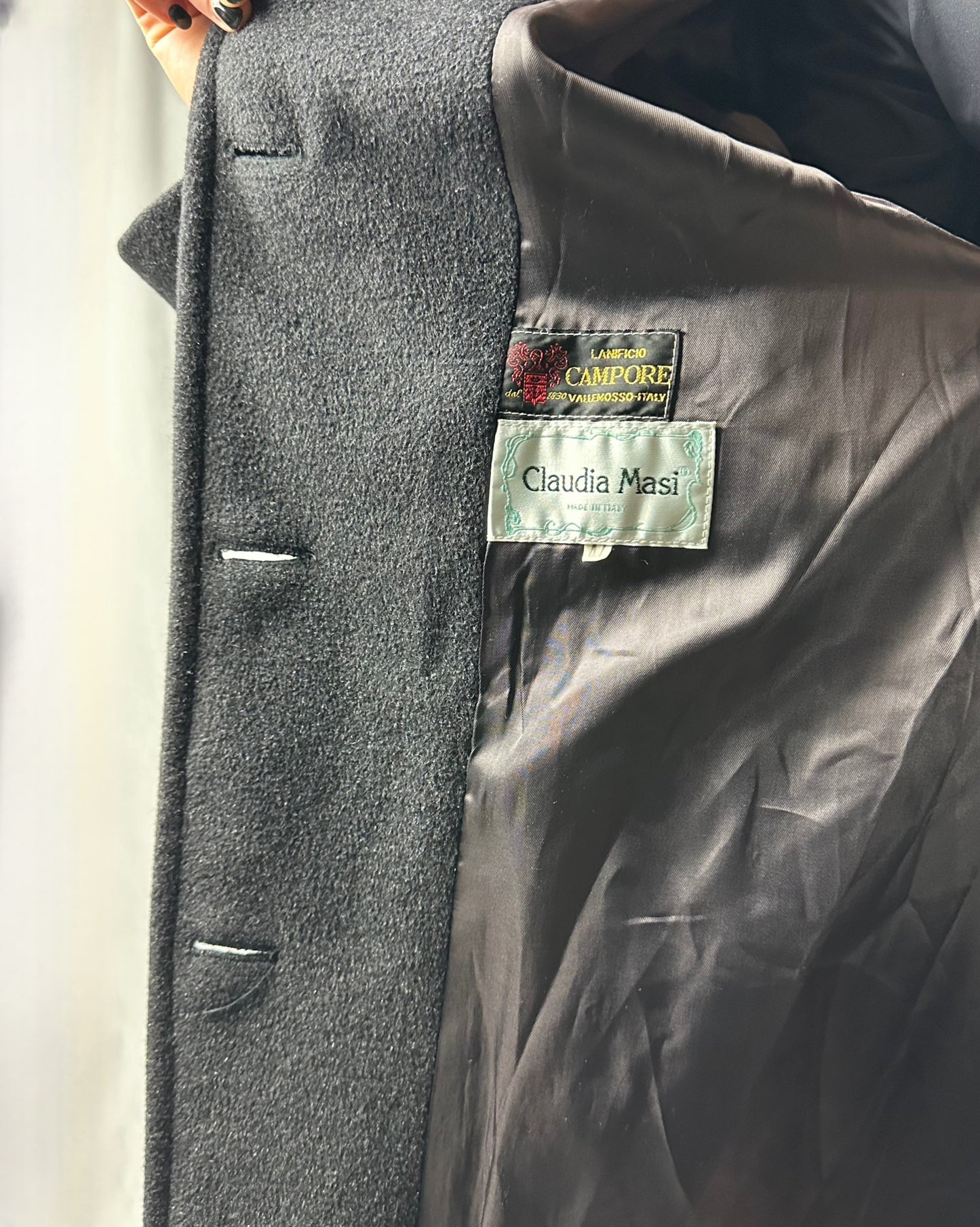 Cappotto in pura lana vergine