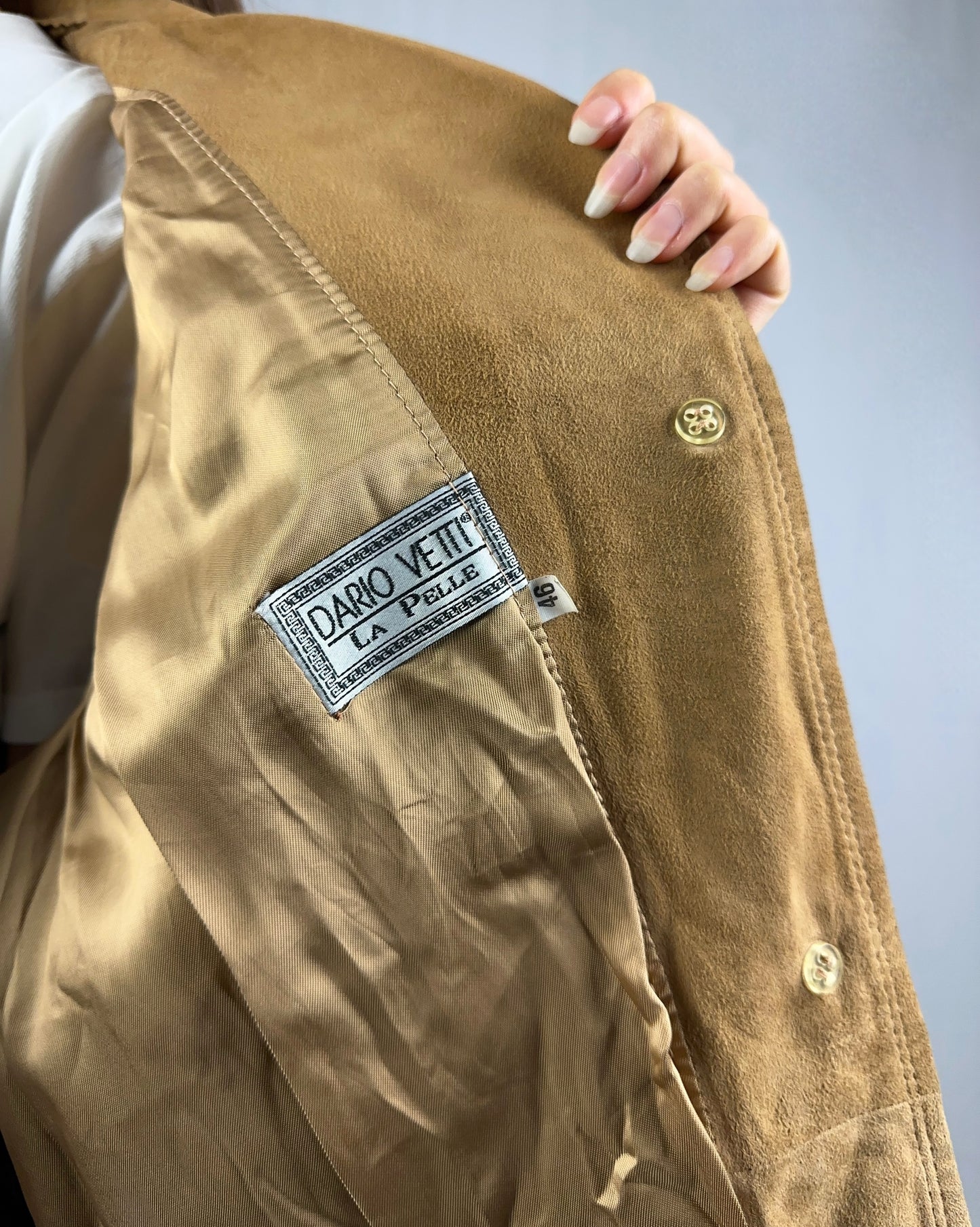 Blazer/giacca scamosciata