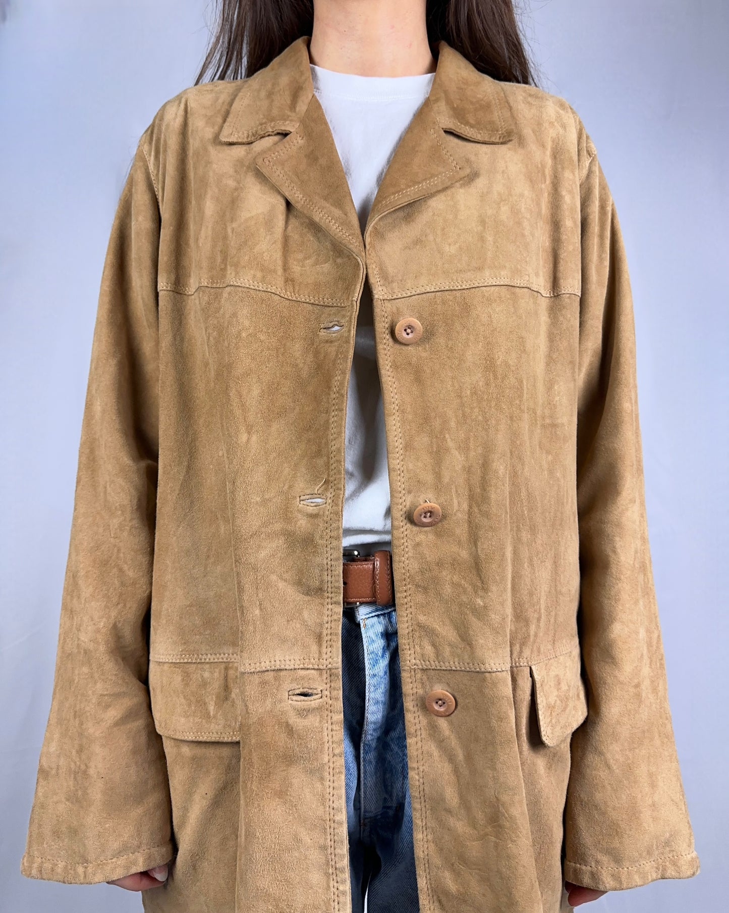 Blazer/giacca scamosciata