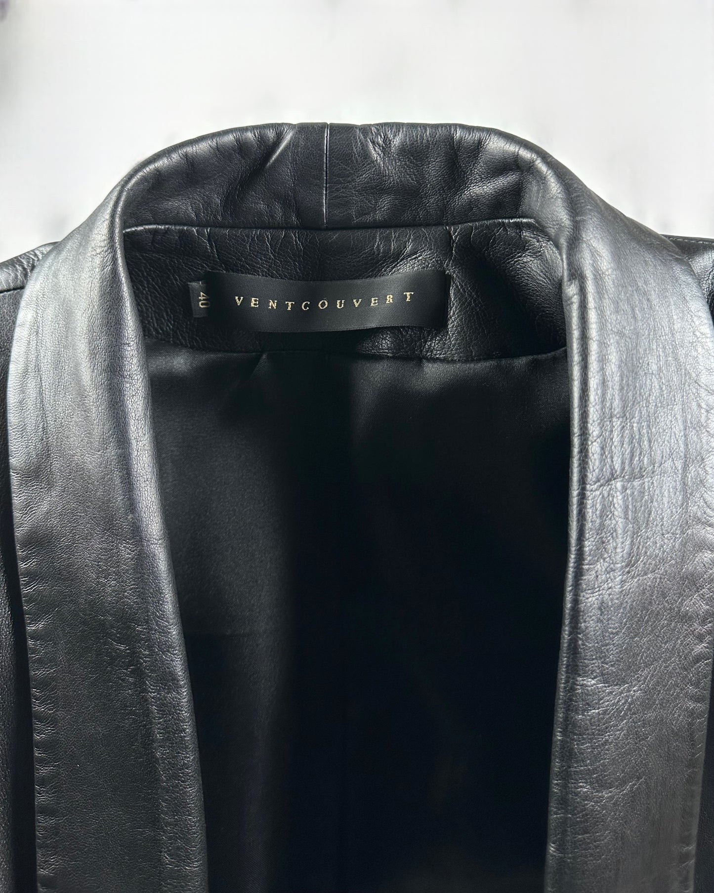 Blazer Ventcouvert in vera pelle