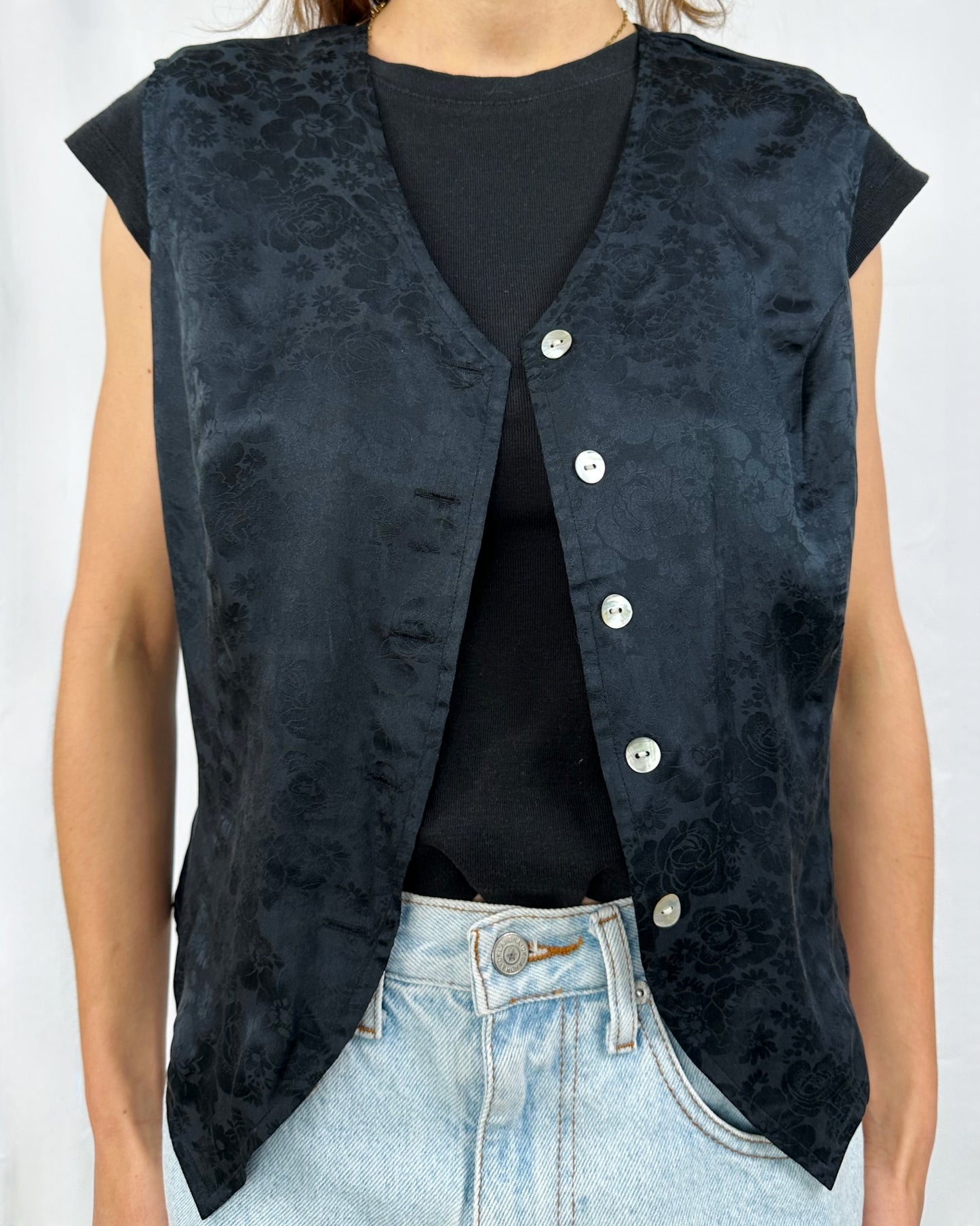 Gilet in pura seta