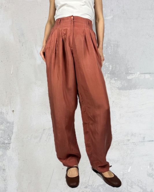 Pantaloni in pura seta