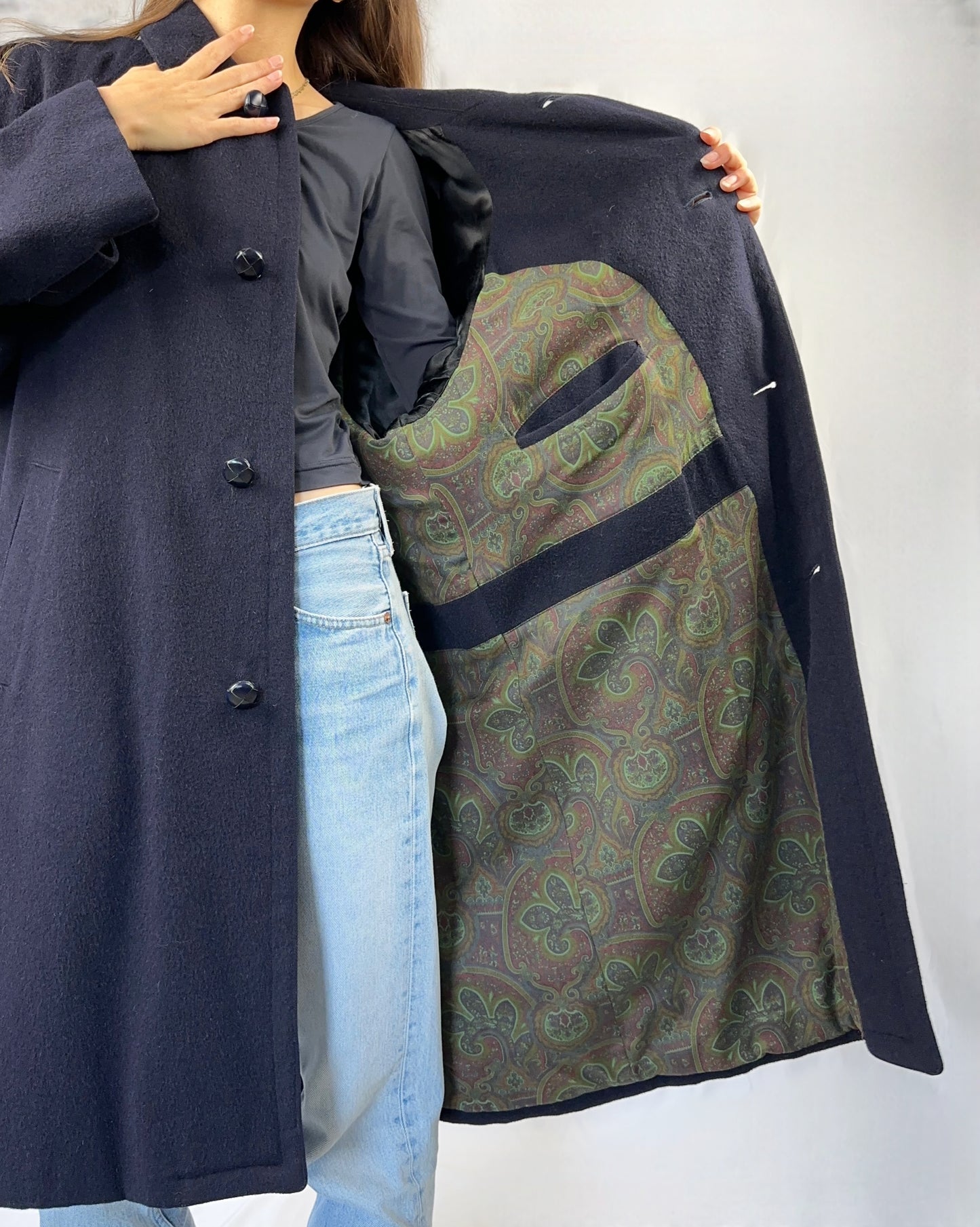 Loden blu in lana a alpaca