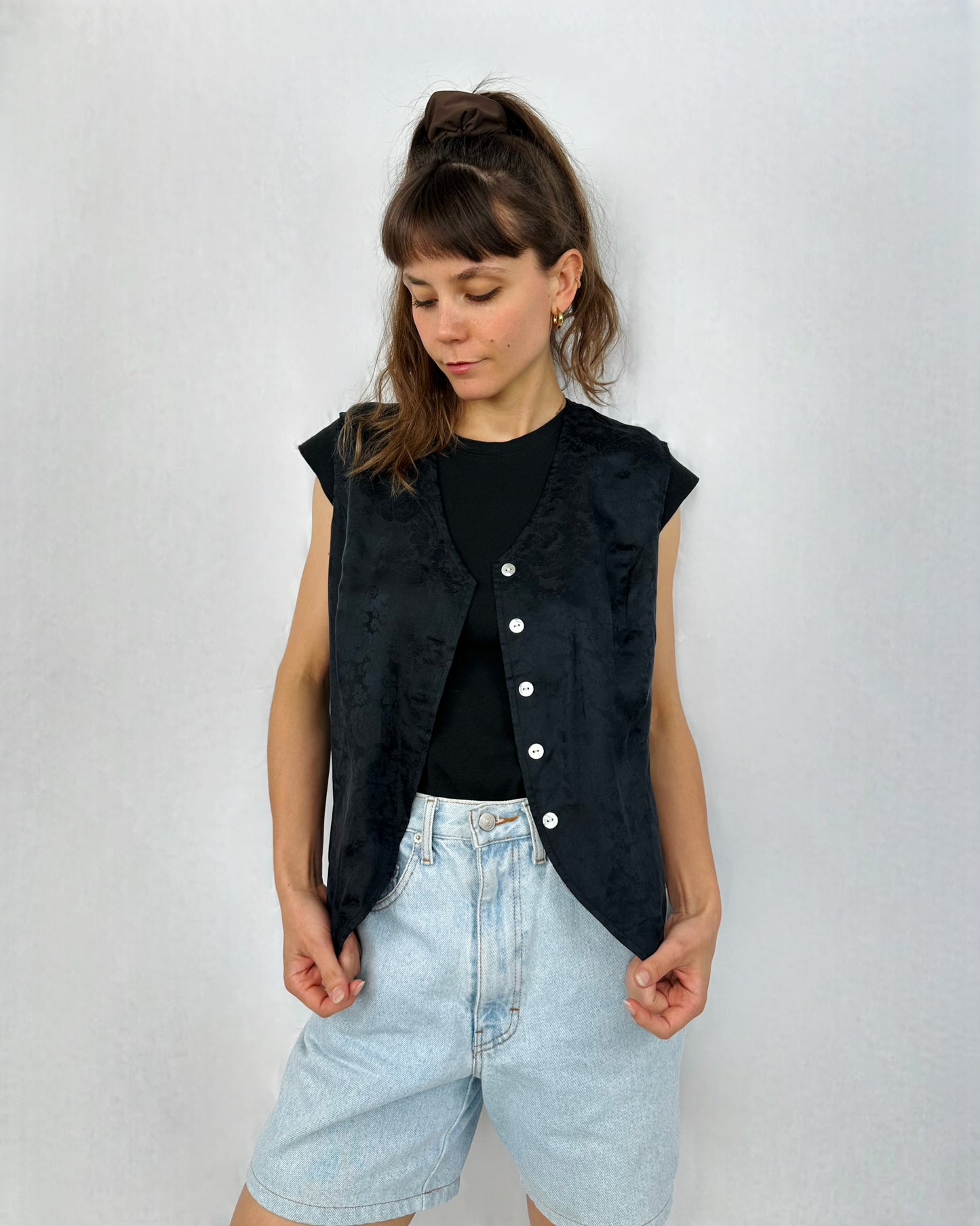 Gilet in pura seta