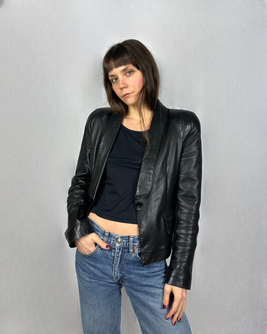 Blazer Ventcouvert in vera pelle