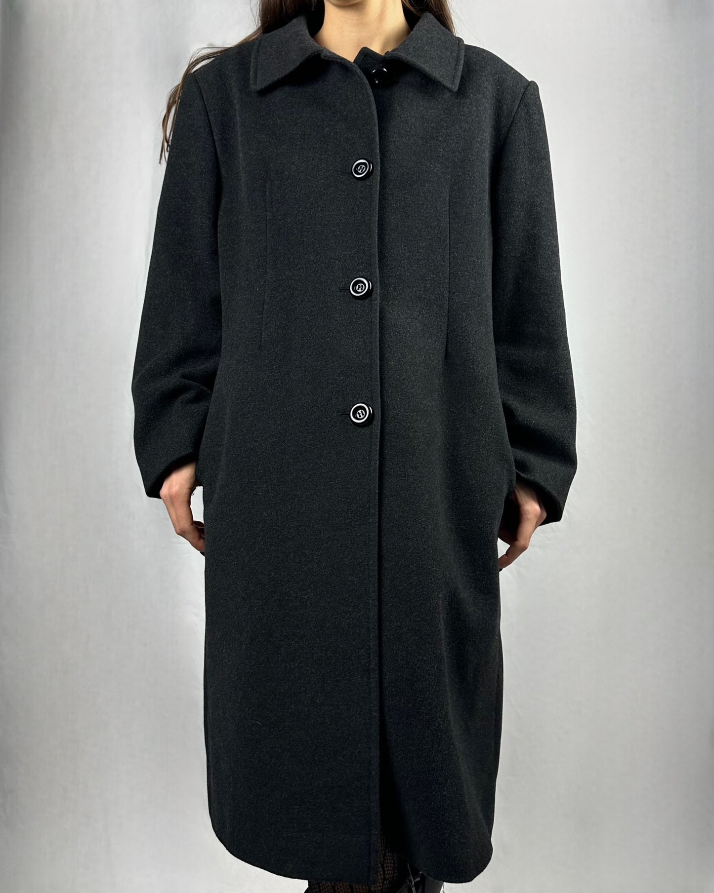 Cappotto basic in lana vergine