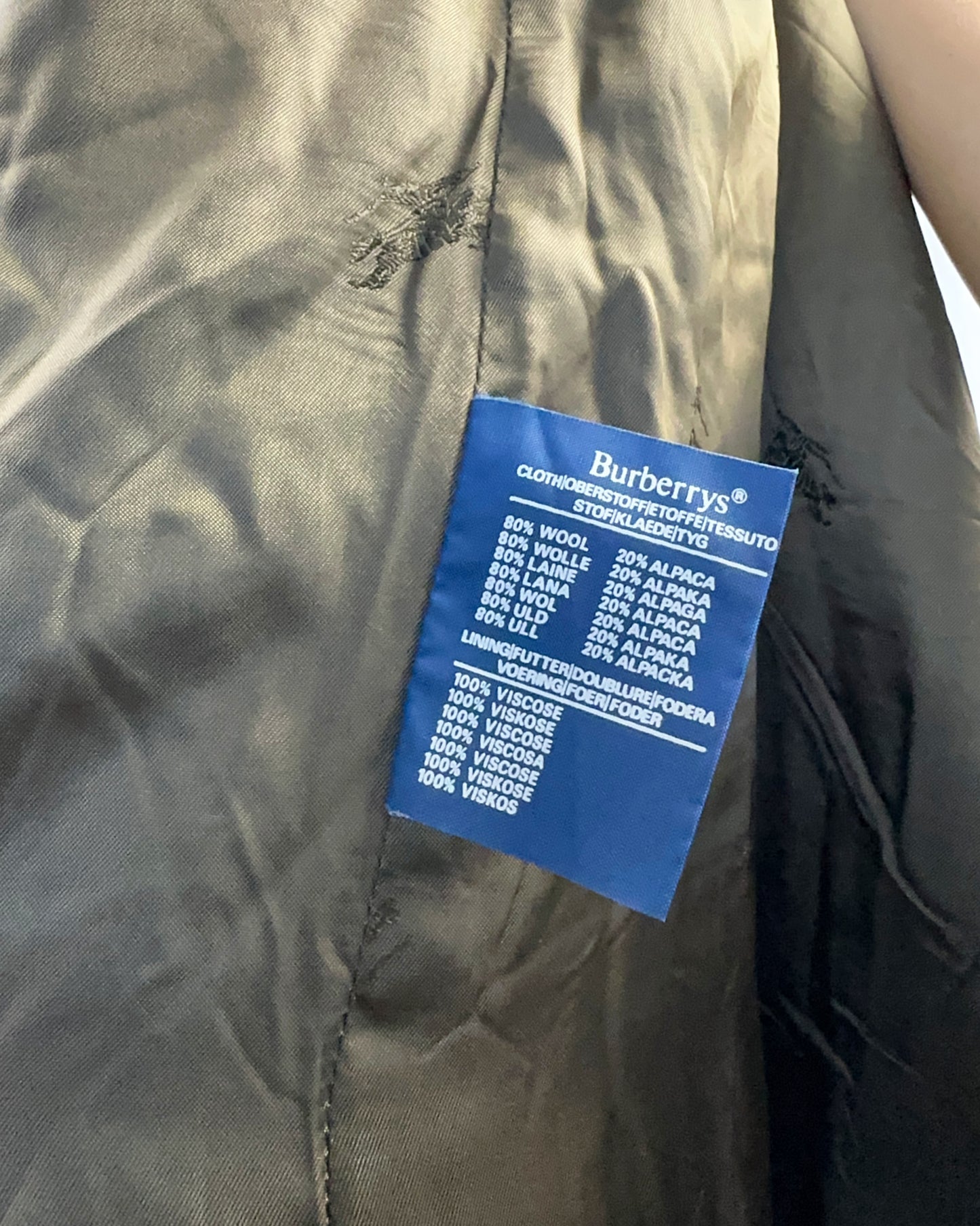 Burberry vintage in lana e alpaca