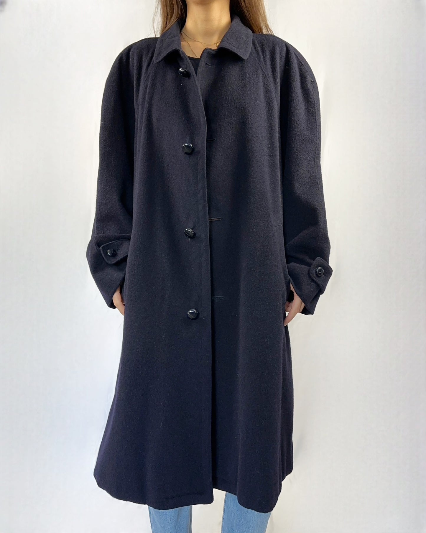 Loden blu in lana a alpaca