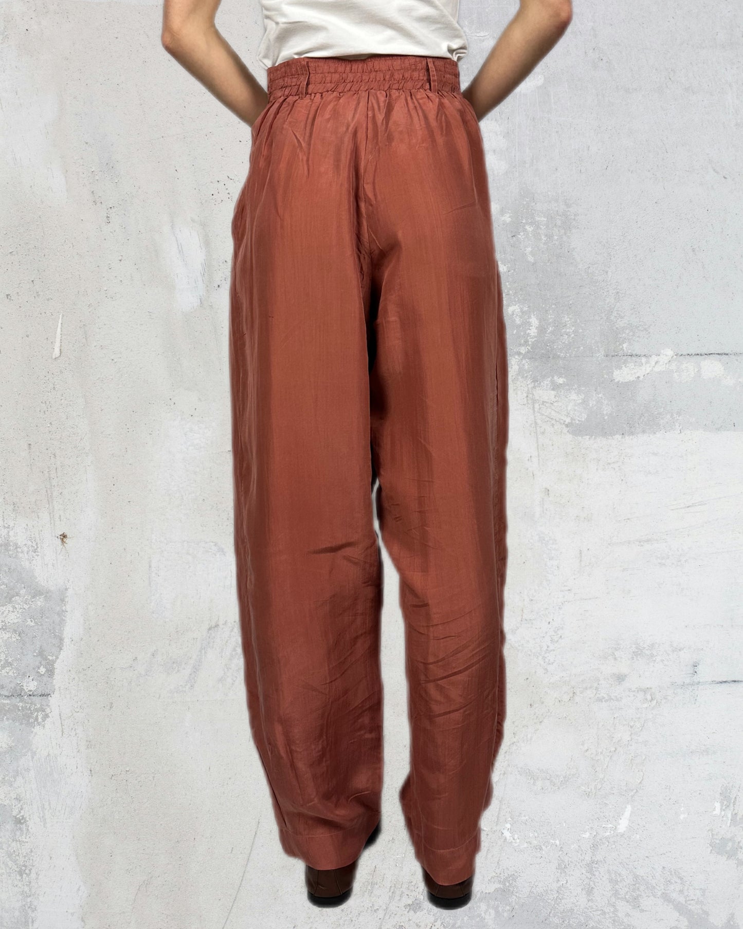 Pantaloni in pura seta