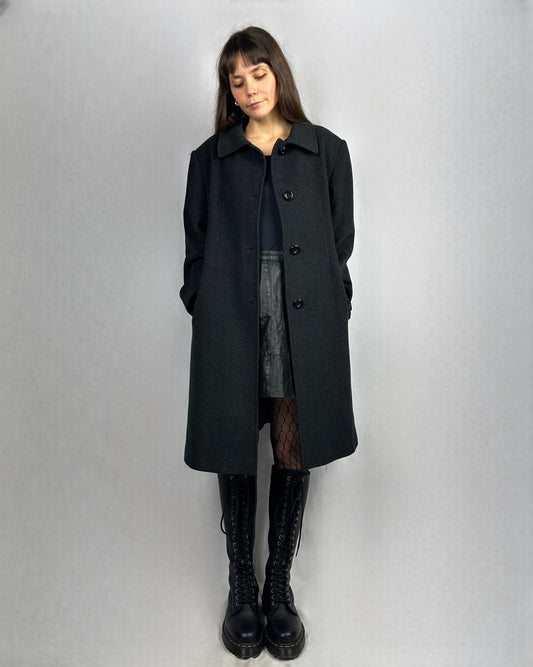 Cappotto basic in lana vergine