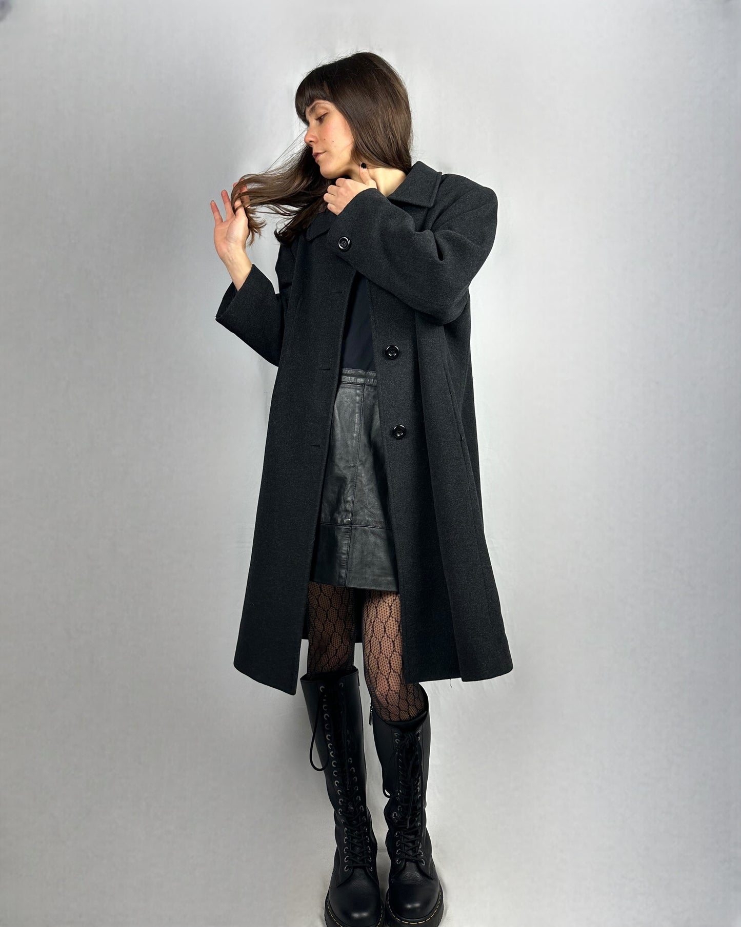 Cappotto basic in lana vergine