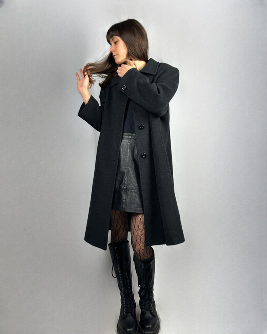 Cappotto basic in lana vergine