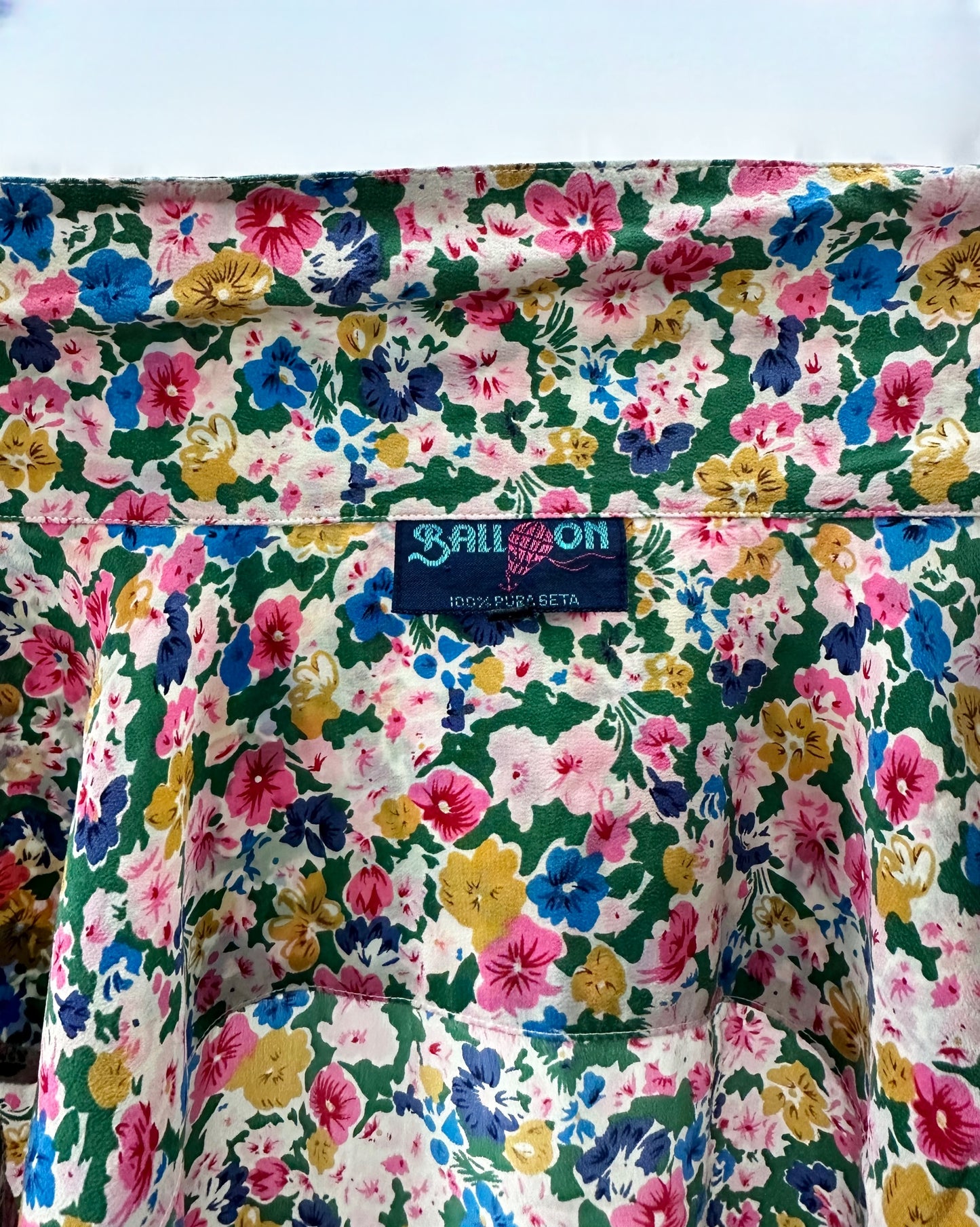 Camicia in pura seta