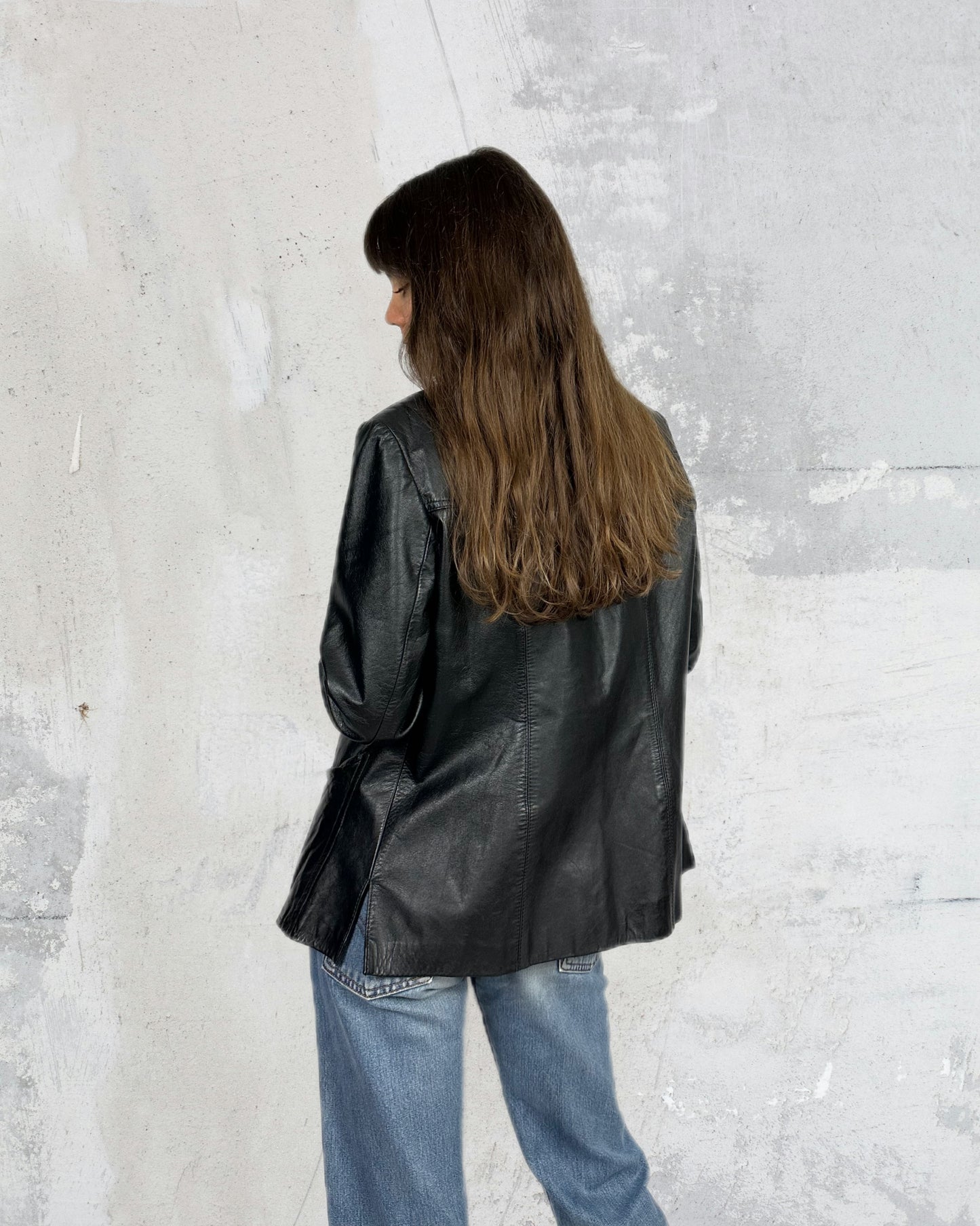 Blazer/giacchetta in vera pelle