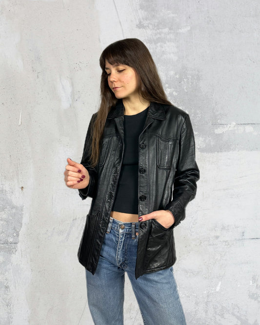 Blazer/giacchetta in vera pelle