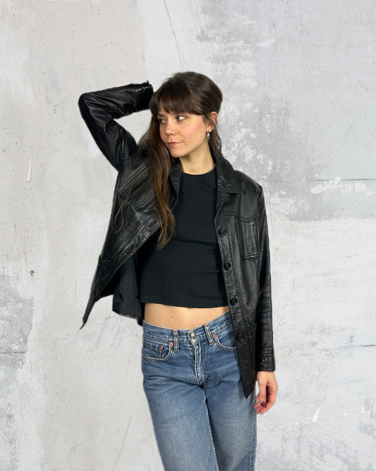 Blazer/giacchetta in vera pelle