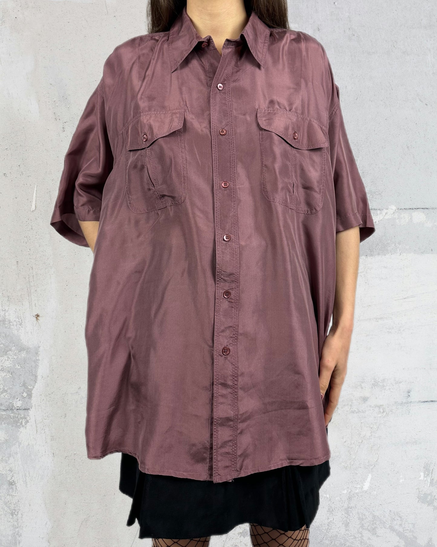 Camicia in pura seta