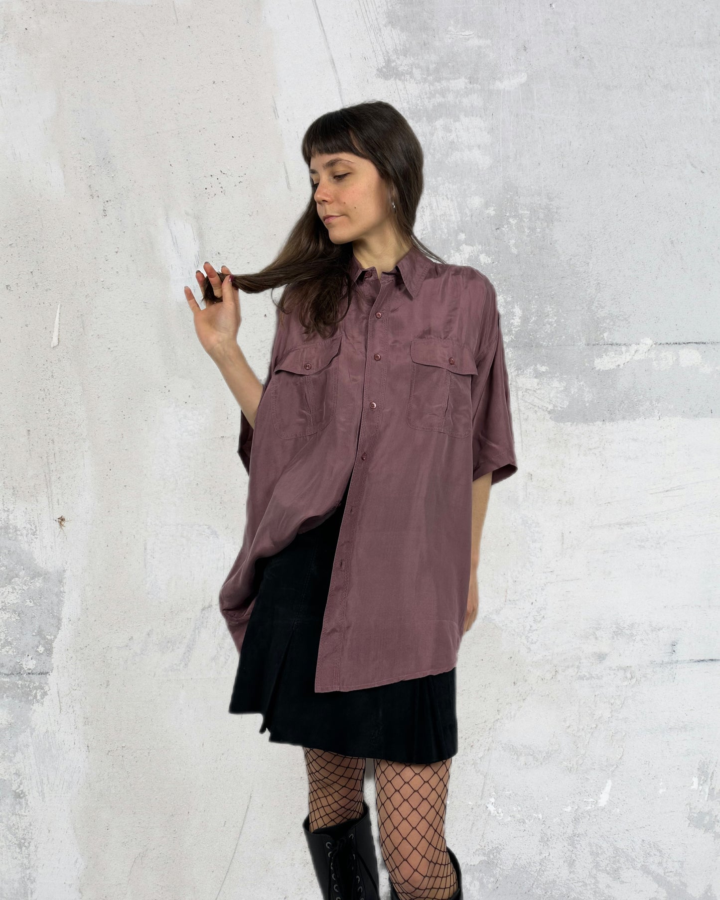Camicia in pura seta