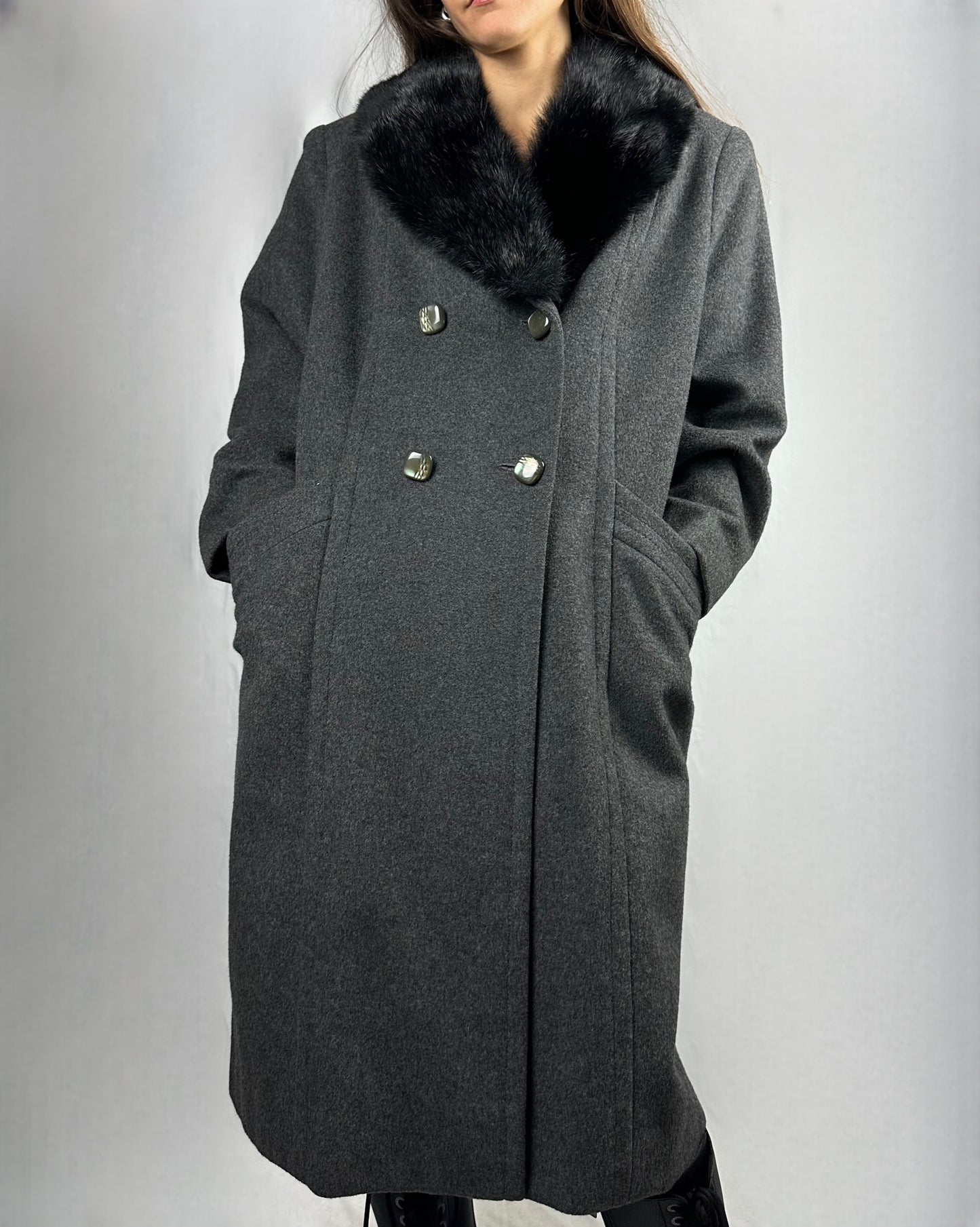 Cappotto grigio cenere